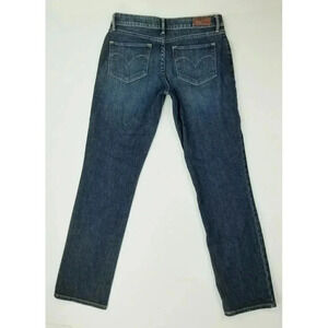 Levi's Size 28X30 Bold Curve Women's Straight Leg Blue Denim 5 Pocket Jeans